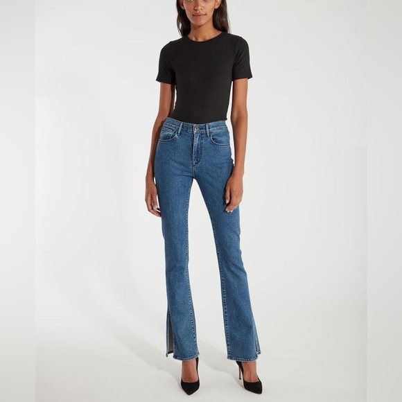 3x1 Denim - 3X1 High Rise Split Seam Bell Jeans in Hester Size 27